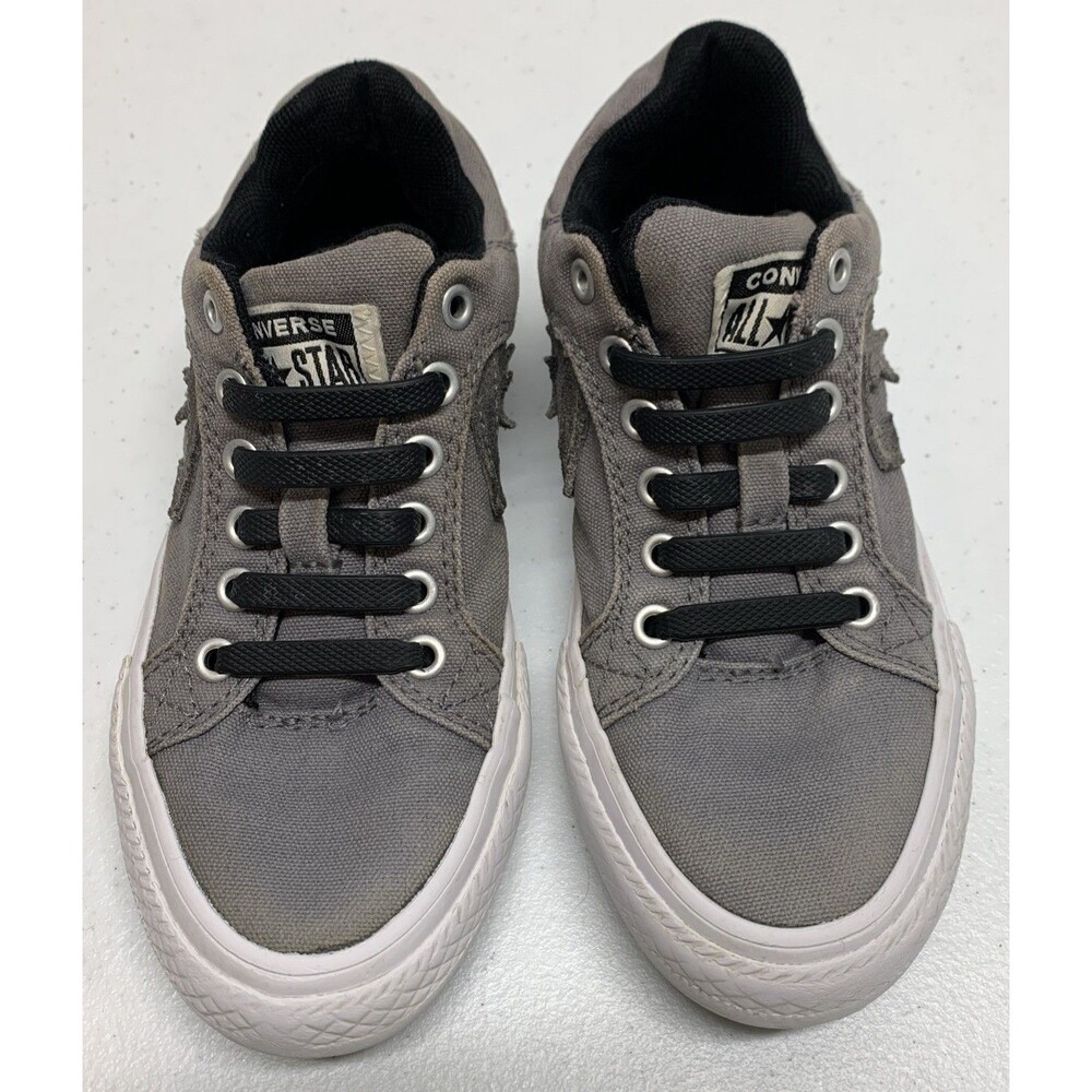 Converse Pro Blaze Shoes Sneakers Youth 13 Gray Star Chevron Canvas - Picture 6 of 9